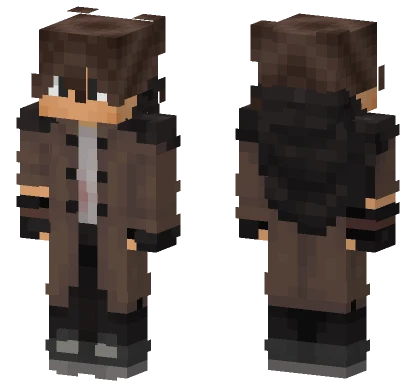 Brown Leather Jacket Minecraft skin