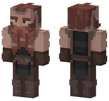 Brown Leather Outfitter Minecraft skin