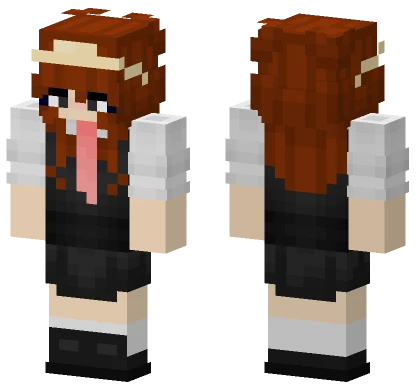 Brown Maid Outfit Minecraft skin
