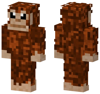 Brown Monkey Character Minecraft skin