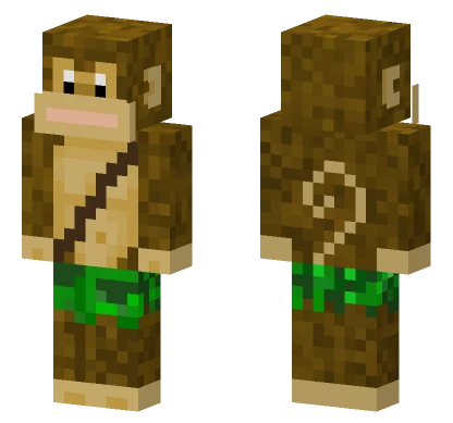 Brown Monkey Skin Minecraft skin