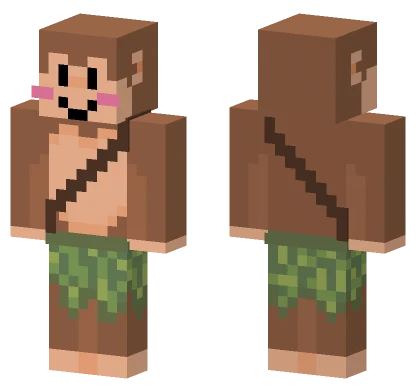 Brown Monkey Suit Minecraft skin