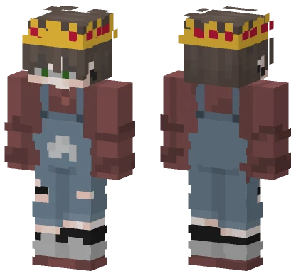 Brown Overalls Boy Minecraft skin