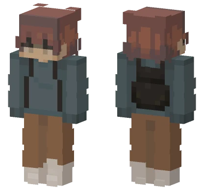 Brown Overalls Outfit Minecraft skin