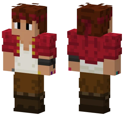 Brown Pirate Hat Minecraft skin