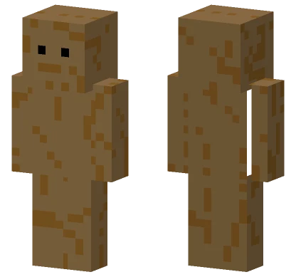 Brown Poop Man Minecraft skin