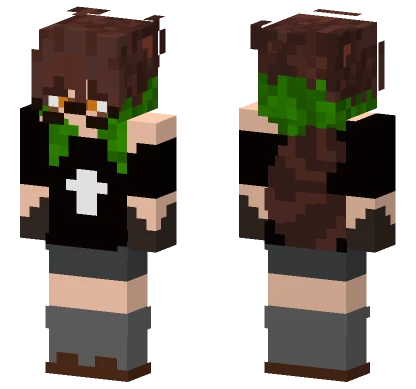 Brown Raccoon Outfit Minecraft skin