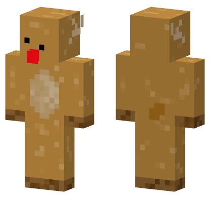 Brown Reindeer Minecraft skin