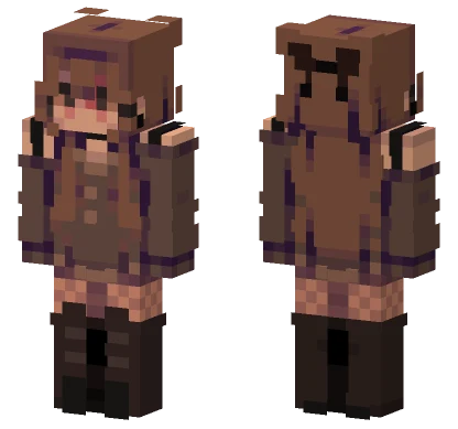 Brown School Uniform Minecraft skin