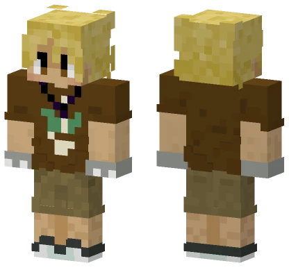 Brown Shirt Adventurer Minecraft skin