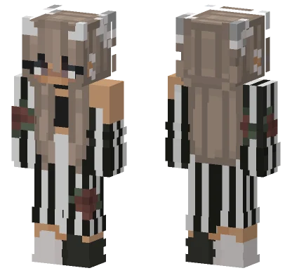 Brown Striped Outfit Minecraft skin