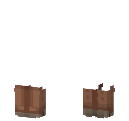 Brown Suede Leather Boots Minecraft skin