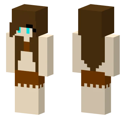 Brown Swim Skirt Pool Party Minecraft skin