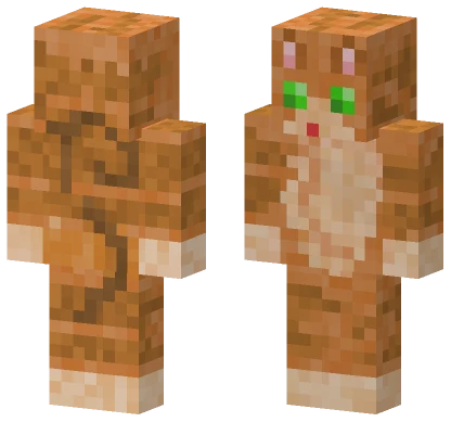 Brown Tabby Cat Skin Minecraft skin