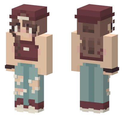 Brown Vest Boy Minecraft skin