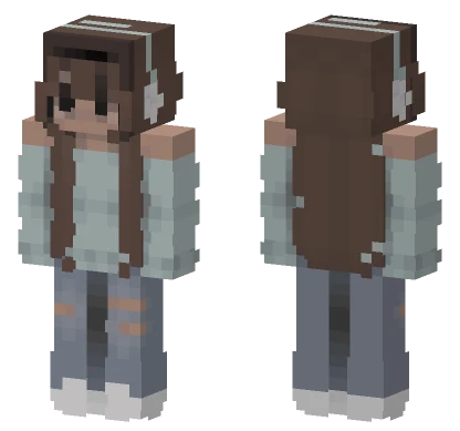 Brown Vest Outfit Minecraft skin