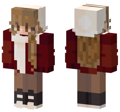 Brown Winter Outfit Minecraft skin