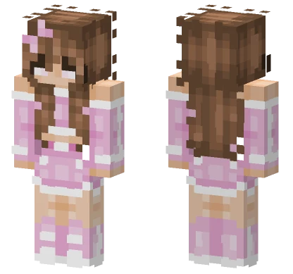 Brunette Barbie Doll Minecraft skin