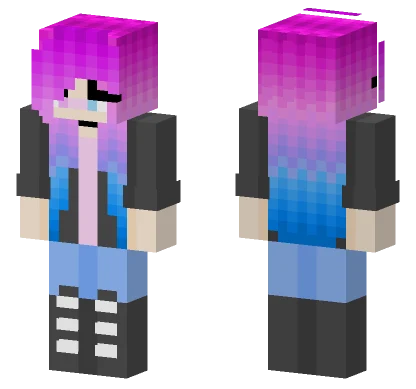 Bubble Gum Baddy Minecraft skin