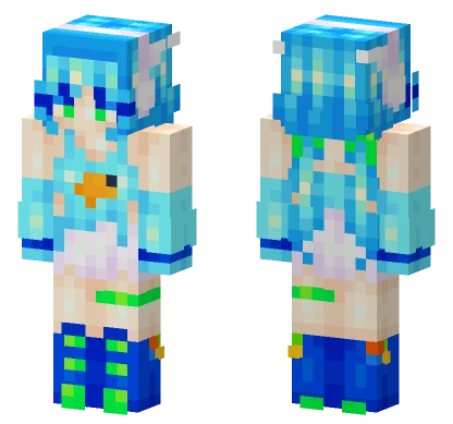 Bubble Gum Frutiger Aero Minecraft skin