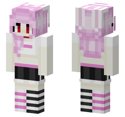Bubblegum Bunny Girl Minecraft skin