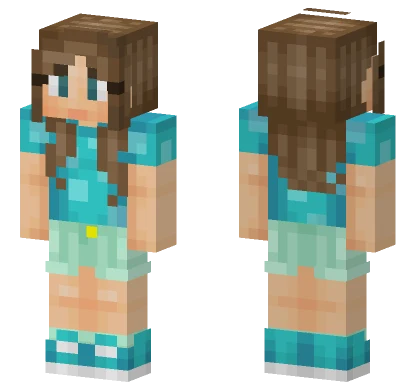 Bubbles Girl Minecraft skin