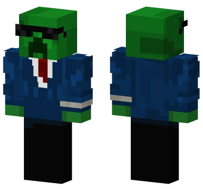 Buff Creeper Suit Minecraft skin