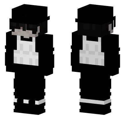 Bulletproof White Vest Boy Minecraft skin