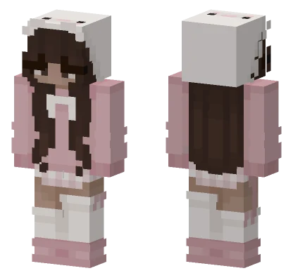 Bunny Girl No Ears Minecraft skin