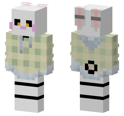 Bunny With Sweatshirt Poncho Minecraft skin