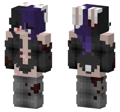 Bunny Yandere Minecraft skin