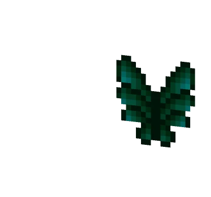 Butterfly Wings Dark Green Minecraft skin