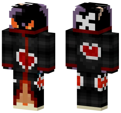 Bybairus Akatsuki Cloak Minecraft skin