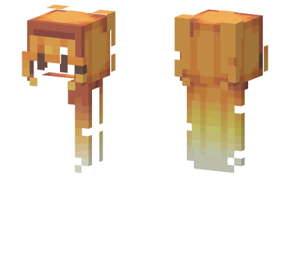 Candy Corn Fox Minecraft skin