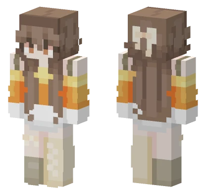 Candy Corn Girl Minecraft skin