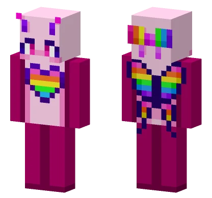 Candy The Rainbow Butterfly Minecraft skin