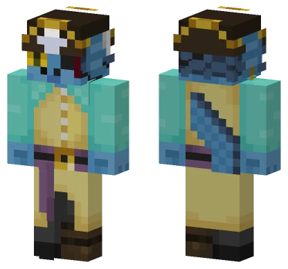 Capitao Aqua Pirata Minecraft skin