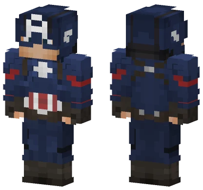 Captain America Minecraft skin