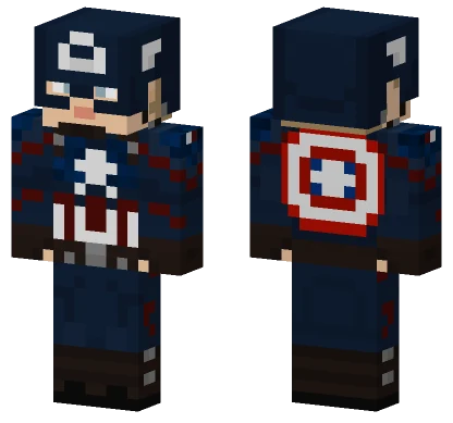 Captain America Endgame V3 Minecraft skin