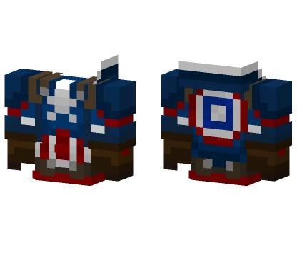Captain America Hoodie Minecraft skin