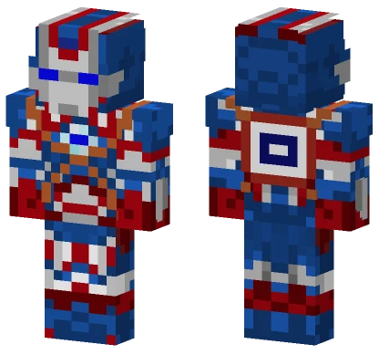 Captain America Iron Man Suit Minecraft skin
