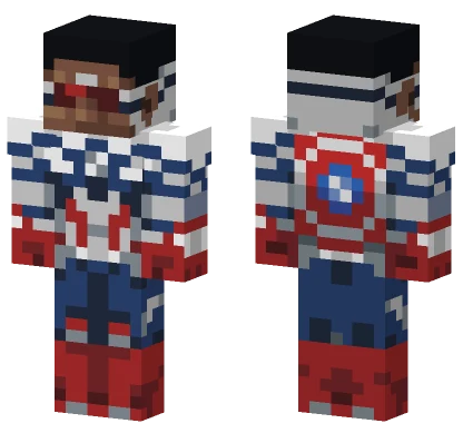 Captain America Suit Minecraft skin