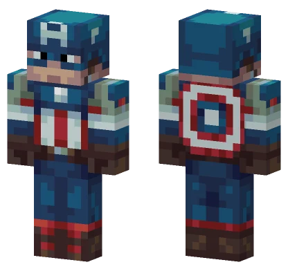 Captain America Suit Minecraft skin