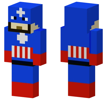 Captain America Suit Minecraft skin