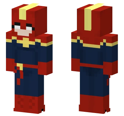 Captain Marvel Mask Minecraft skin