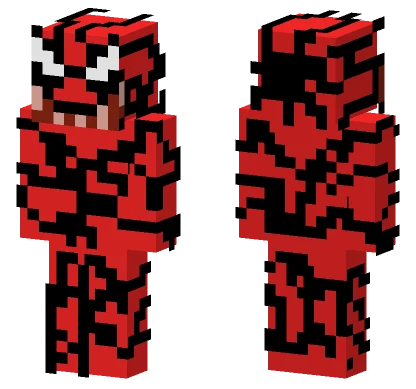 Carnage Red Suit Minecraft skin