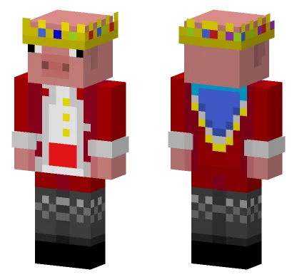 Cartoon Technoblade Minecraft skin