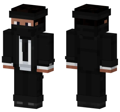 Casual Black Suit Minecraft skin