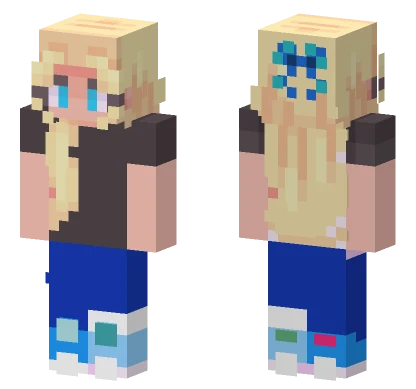 Casual Blonde Girl Minecraft skin