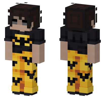 Casual Boy Batman Pajamas Minecraft skin
